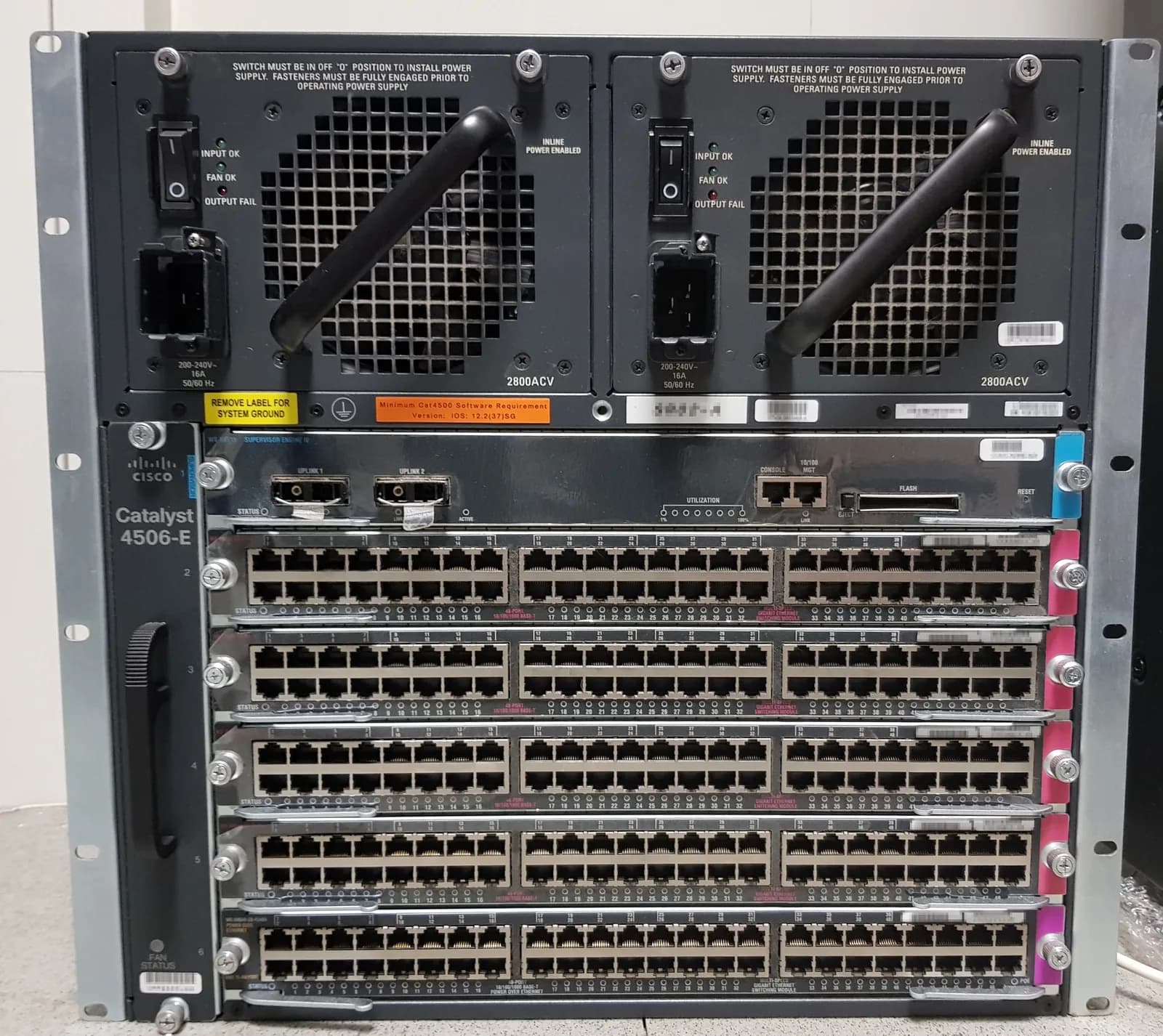 Cisco Catalyst 4506-E Chassis Switch
