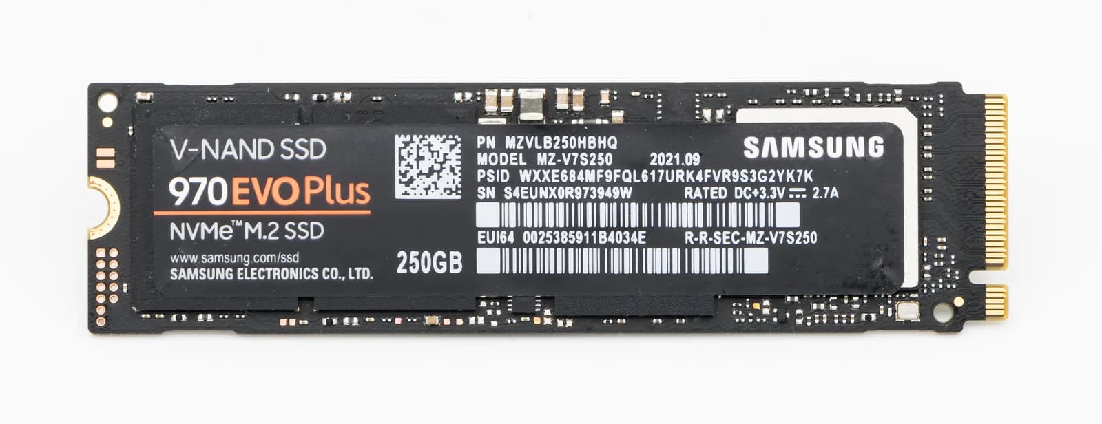 Samsung 970 EVO Plus 250GB NVMe SSD